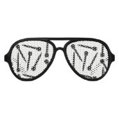 Knitting Needles Crafts Pattern Aviator Zonnebril (Voorkant)