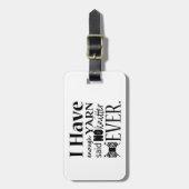 Knitting - niet genoeg garnalen bagagelabel (Voorkant verticaal)