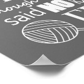 Knitting ・ Niet voldoende garnalen {donker} Poster (Hoek)