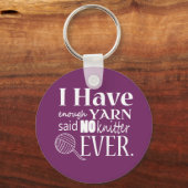 Knitting ・ Niet voldoende garnalen {donker} Sleutelhanger (Voorkant)