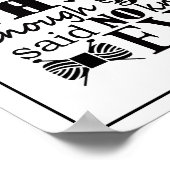 Knitting ・ Niet voldoende garnalen Poster (Hoek)