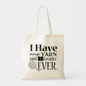 Knitting ・ Niet voldoende garnalen Tote Bag (Voorkant)