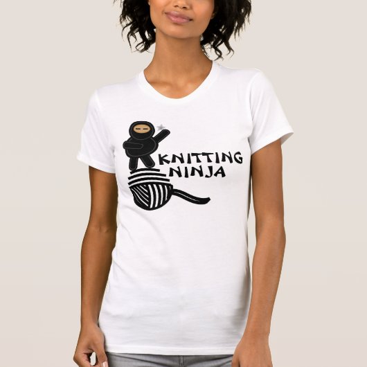 KNITTING NINJA T-shirts (Voorkant)