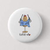 Knitting Nut Ronde Button 5,7 Cm (Voorkant)
