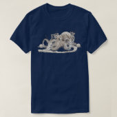 Knitting Octopus T-shirt (Design voorkant)