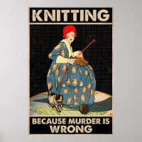 Knitting omdat moord verkeerd is