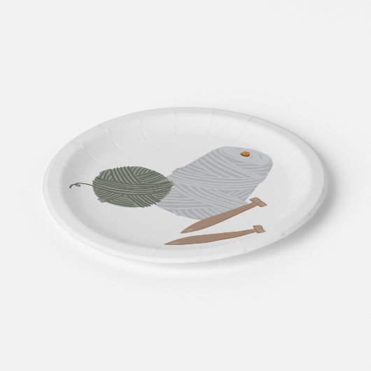 Knitting Papieren Bordje (Gekanteld)