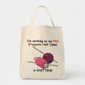 Knitting PhD Tote Bag (Voorkant)