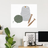 Knitting Poster (Thuiskantoor)