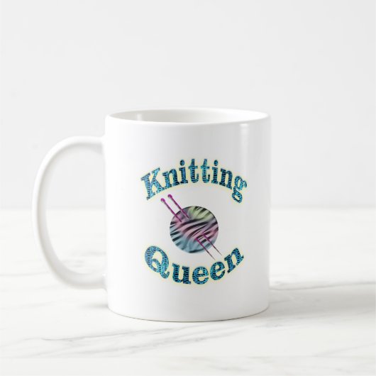 Knitting Queen Koffiemok (Links)