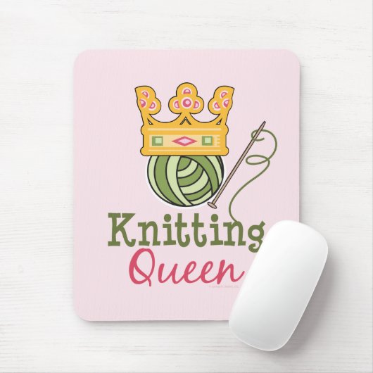 Knitting Queen Mousepad Muismat (Met muis)
