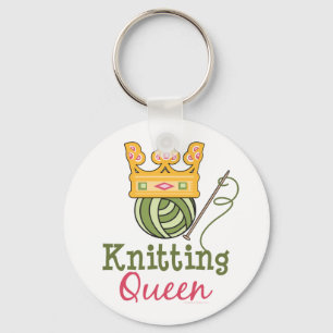 Knitting Queen Sleutelhanger