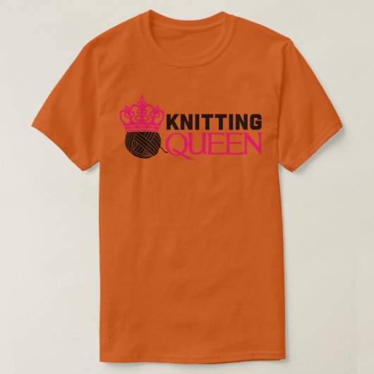 Knitting Queen T-shirt (Design voorkant)