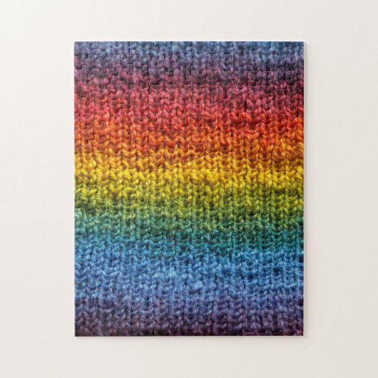 Knitting Rainbow Knit Fabric Stockinette Legpuzzel (Verticaal)
