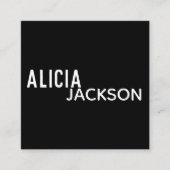 Knitting Rainbow Stockinette Vierkante Visitekaartje (Voorkant)