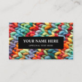 Knitting Rainbow Yarn Visitekaartje (Voorkant)