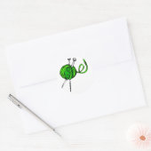 Knitting Ronde Sticker (Envelop)