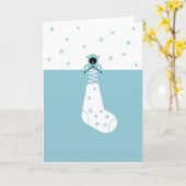 Knitting Sheep Holiday Kaart (Gele Bloem)