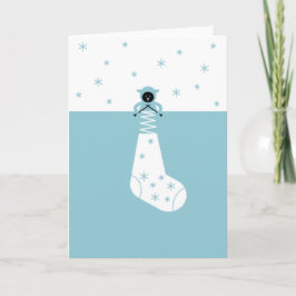 Knitting Sheep Holiday Kaart