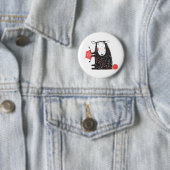 Knitting Sheep Ronde Button 5,7 Cm (In situ)