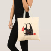 Knitting Sheep Tote Bag (Voorkant (product))