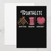 Knitting Shirt Sarcastic Knitting Gezegde Funny Kn Save The Date (Voorkant / Achterkant)