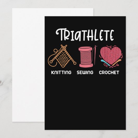 Knitting Shirt Sarcastic Knitting Gezegde Funny Kn Save The Date (Voorkant / Achterkant)