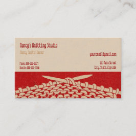  Knitting | Sjabloon bedrijfskaart Knitters Visitekaartje