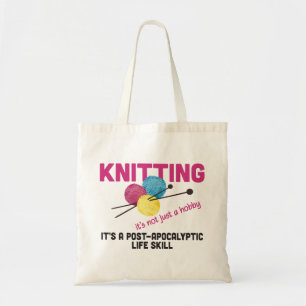 Knitting Skills Canvas tas
