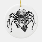 Knitting Spider Keramisch Ornament (Achterkant)