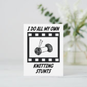 Knitting Stunts Briefkaart (Staand voorkant)