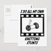 Knitting Stunts Briefkaart (Voorkant / Achterkant)