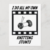Knitting Stunts Briefkaart (Voorkant)