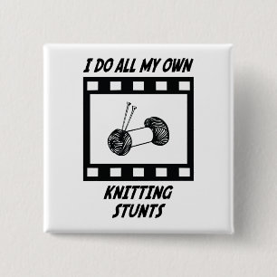 Knitting Stunts Vierkante Button 5,1 Cm