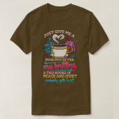 Knitting Tea Knitter Yarn T-shirt (Design voorkant)
