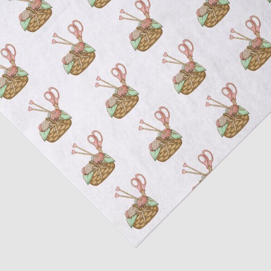 Knitting Thmed Tissuepapier (Detail)