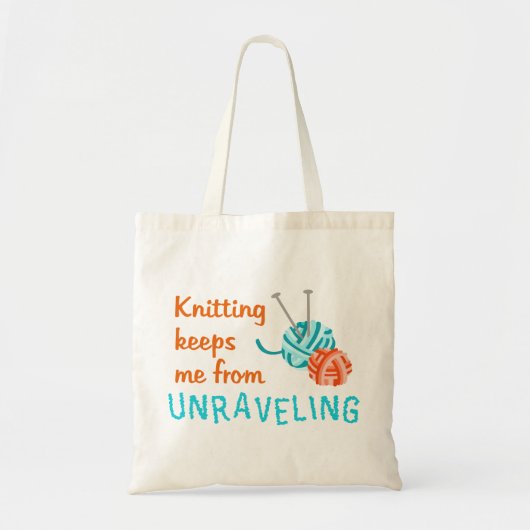 Knitting Tote Bag (Voorkant)