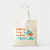 Knitting Tote Bag (Voorkant)