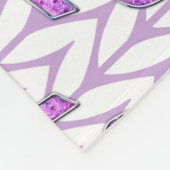 Knitting van Crystal Pink Ribbon Awareness Fleece Deken (Hoek)