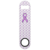 Knitting van Crystal Pink Ribbon Awareness Speed Flessenopener (Voorkant)