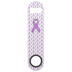 Knitting van Crystal Pink Ribbon Awareness Speed Flessenopener