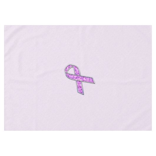 Knitting van Crystal Pink Ribbon Awareness Tafelkleed (Voorkant (Horizontaal))