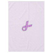 Knitting van Crystal Pink Ribbon Awareness Tafelkleed (Voorkant)
