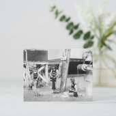 Knitting Venice Lifeguards, begin jaren 1900 Briefkaart (Staand voorkant)