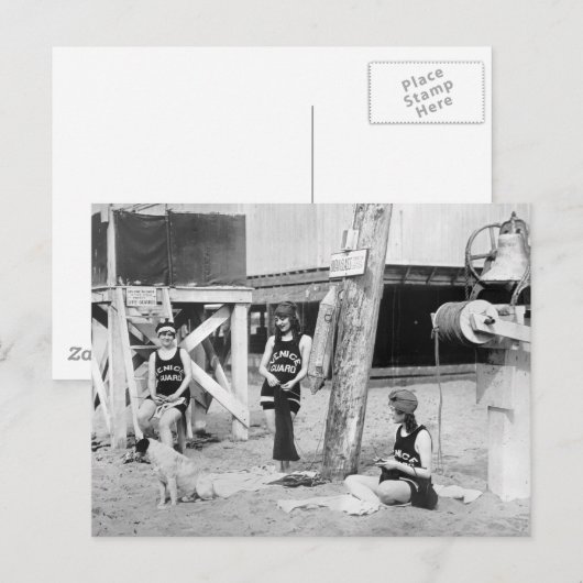 Knitting Venice Lifeguards, begin jaren 1900 Briefkaart (Voorkant / Achterkant)