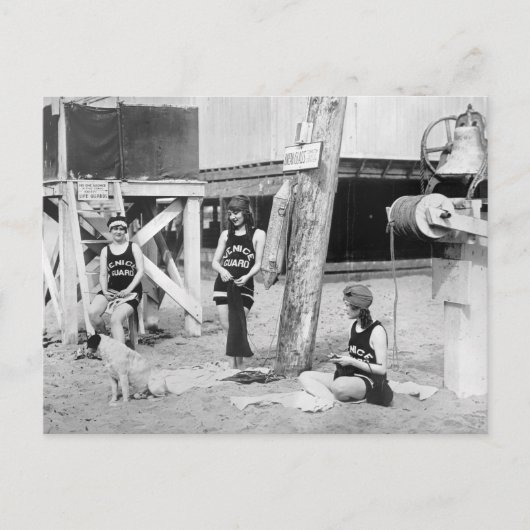 Knitting Venice Lifeguards, begin jaren 1900 Briefkaart (Voorkant)