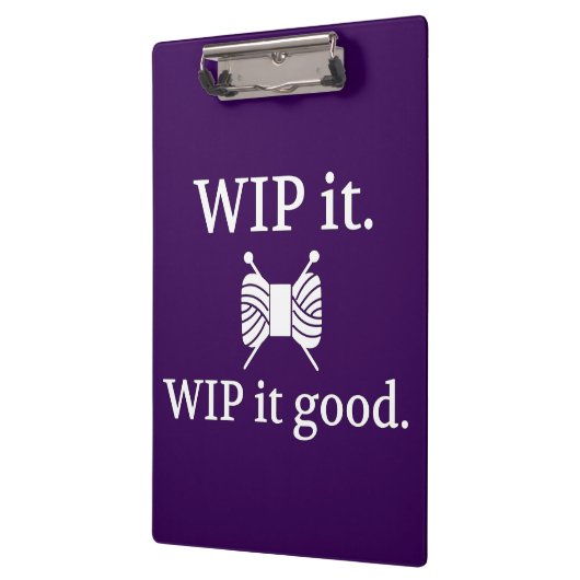 Knitting ・ WIP het Goede Kunsten {Donker} Klembord (Links)