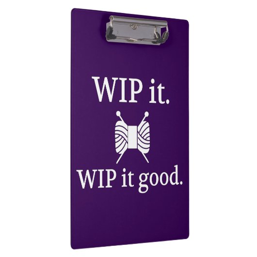 Knitting ・ WIP het Goede Kunsten {Donker} Klembord (Rechts)