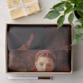 Knitting Woman van William-Adolphe Bouguereau Tissuepapier (Geschenk)