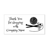 Knitting Wool Yarn Shop Hartelijk dank Rubberstempel (Afrduk)